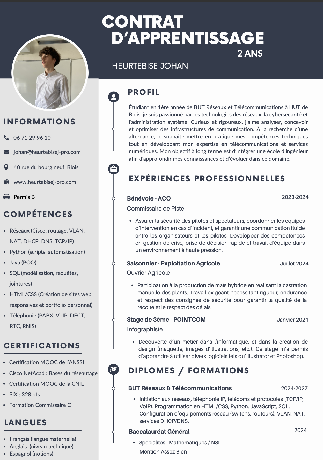 Exemple de mon CV